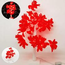 Luminária Arvore Flor De Rosa Led Decoração Natal Excelente Decoração RF01VM