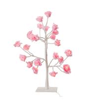 Luminária Árvore Flores Rosa ou Branca e Rosa 31cm