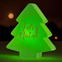Luminária Árvore Natalina Merry Christmas Verde Luminária Árvore Natalina Merry Christmas Verde