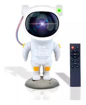 Luminária Astronauta Luz Estrelas Projetor Galáxia Som