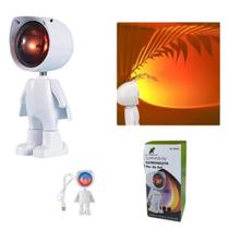 Luminaria Astronauta Por Do Sol Usb Setup Escritório Enfeite Luminaria Astronauta Por Do Sol Usb Setup Escritório Enfeite
