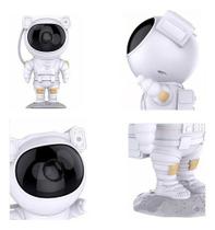Luminária Astronauta Projetor Luz Galáxia Nebulosa Estrelas Cor Da Estrutura Branco Bivolt