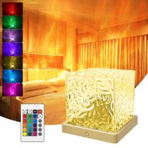 Luminária Aurora Boreal e Oceano Luz Noturna com 16 Cores DLED04