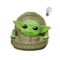 Luminária Baby Yoda Grogu Usare com Lâmpada LED Personagem Mandalorian Universo Star Wars