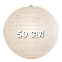 Luminária Balão de Papel Oriental Japonesa Chinesa Branca 50cm Decoração Bar Festa