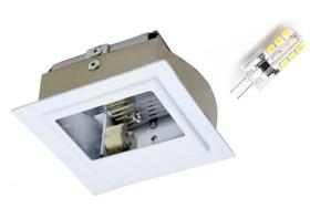 Luminária Balizador Corredor Escada Embutir Branca Quadrado Alumbra com Lâmpada Luminária Balizador Corredor Escada Embutir Branca Quadrado Alumbra com Lâmpada
