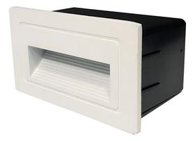 Luminária Balizador Led Embutir Parede Escada Retangular