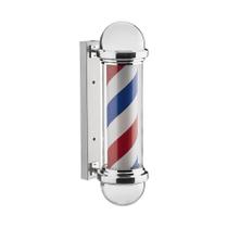 Luminária Barbearia Giratória Barber Pole Led Bivolt Poste Barbeiro Dompel