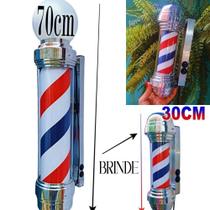 Luminaria Barber Pole 70Cm+Mini 30Cm Voltagem 110V Giratório