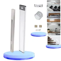 Luminária Barra Led Com Sensor Presença Recarregável PRATA ou PRETO Armário,Cama ,Guarda-roupa 60cm Luminária Barra Led Com Sensor Presença Recarregável PRATA ou PRETO Armário,Cama ,Guarda-roupa 60cm