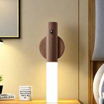Luminária Bastão LED Recarregável com Sensor Movimento Luz Noturna Decorativa Magnética USB para Quarto Corredor Escada Cozinha Parede Design Moderno