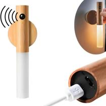 Luminária Bastão Luz LED Recarregável Sensor Movimento Magnética Portátil Premium