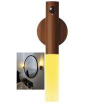 Luminaria Bastao Magnetico LED Sensor Movimento Presença Bateria Recarregavel USB Luz Inteligente Noturna Iluminaçao Casa Sala Quarto Corredor Parede