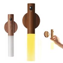 Luminaria Bastao Magnetico LED Sensor Presença Movimento Luz Noturna Inteligente Decoraçao Casa Quarto Sala Corredor
