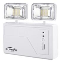 Luminaria Bloco Emergencia Led 3000 Lumens 2 Faróis Led Blu