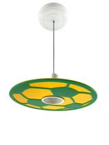 Luminária bola - copa do Mundo Brasil - Verde e Amarelo Decorativa - Vitrine dos Lustres