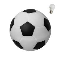 Luminária Bola de Futebol com Lâmpada LED Abajur Quarto Presente Infantil Menino Dia Pais Namorados