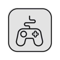 Luminária Box Controle Gamer Light Branco Luminária Box Controle Gamer Light Branco