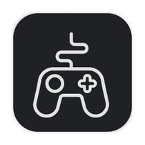 Luminária Box Controle Gamer Light Preto Luminária Box Controle Gamer Light Preto