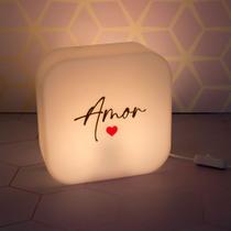 Luminária Box Muito Amor Dia dos Namorados - DecorFun