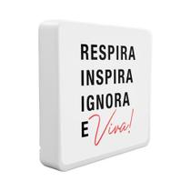Luminária Box Slim Respira Ignora e Viva USB