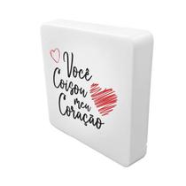 Luminária Box Slim Você Coisou Meu Coração USB