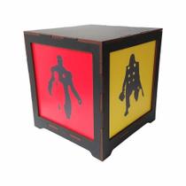 Luminária Box Vingadores Modelo 02 Em Mdf. - Elegância Garantida Luminária Box Vingadores Modelo 02 Em Mdf. - Elegância Garantida