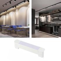 Luminária (Branca) Luz Difusa Linear 10W De 20Cm Para Trilho Luminária (Branca) Luz Difusa Linear 10W De 20Cm Para Trilho