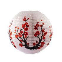 Luminária Branca Sakura Oriental - 30 cm