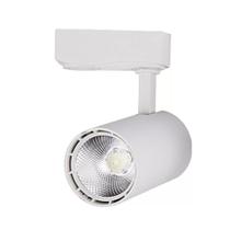 Luminária Branca Trilho Spot Led 7W 3500K Branco Quente