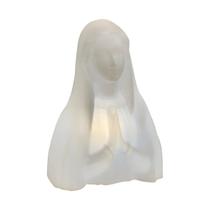 Luminária Busto Nossa Senhora Bivolt Decoração Oratório Branca Luminária Busto Nossa Senhora Bivolt Decoração Oratório Branca