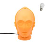 Luminária C3PO com Lâmpada LED Robô Star Wars Abajur Decoração Presente Geek Dia dos Pais Namorados - Usare