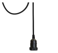 Luminária Cabo Pendente PP 1 Metro 2x1 P/ Lâmpada E27