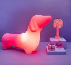 Luminária cachorro billy rosa Luminária cachorro billy rosa