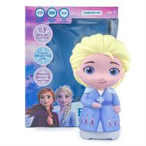 Luminária Caixa De Som Abajur Disney Elsa Frozen Infantil Bluetooth
