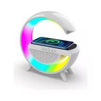 Luminaria Caixa de Som Bluetooth G Speaker RGB Carregador Wirelles Sem Fio