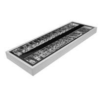 Luminária Calha aletada 60cm Sobrepor 2x20W Blumenau Luminária Calha aletada 60cm Sobrepor 2x20W Blumenau