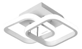 Luminária Candeeiro De Teto Pendente Preta 24x20x12,5cm Cor Branco Luminária Candeeiro De Teto Pendente Preta 24x20x12,5cm Cor Branco