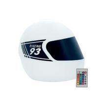 Luminária Capacete com Controle Remoto Racing