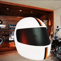 Luminária Capacete Para Iluminar Decorar Lâmpada LED Cor Branco 10010650B Luminária Capacete Para Iluminar Decorar Lâmpada LED Cor Branco 10010650B