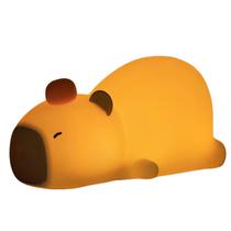 Luminária Capivara Abajur De Mesa Led Noturna Touch Silicone Luminária Capivara Abajur De Mesa Led Noturna Touch Silicone