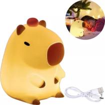 Luminária Capivara Luz Led Silicone Recarregável Capybara