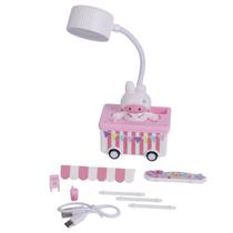 Luminária Carrinho de Doce Infantil Recarregável de Mesa USB Flexível Luminária Carrinho de Doce Infantil Recarregável de Mesa USB Flexível