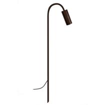 Luminária Chão Balizador Espeto Jardim Curvo Marrom 80Cm Luminária Chão Balizador Espeto Jardim Curvo Marrom 80Cm