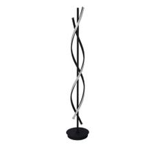 Luminária chão moderna slim duplo perfil LED integrado em espiral - 1,30m