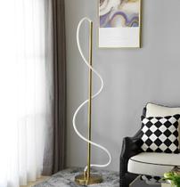 Luminária chão moderna slim linear iluminação mangueira LED 360 - 1,40m