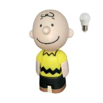 Luminária Charlie Brown 3D Snoopy Peanuts com Lâmpada LED