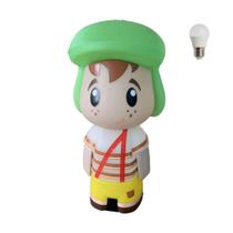 Luminária Chaves com Lâmpada LED Boneco 3D Geek Nerd Retrô