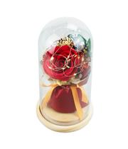 Luminária Cilíndrica Rosa Encantada Embrulhada 21cm