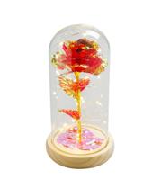 Luminária Cilíndrica Rosa Vermelha ou Branca 22cm